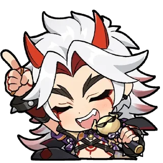 Sticker Genshin WeChat P5 @keiriststicks - 10