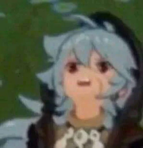 cartoon human face figurine