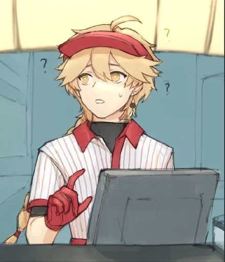 cartoon anime laptop