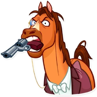 Стикер Gentleman Horse - 0
