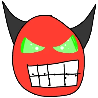 Sticker Geometry dash faces by @tog4team - Tog4forev - 5