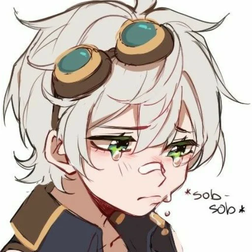 anime cartoon human face