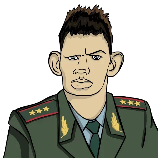 human face cartoon clothing