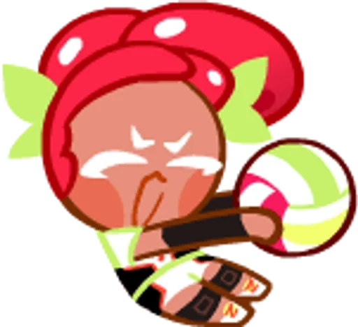 Sticker Cherry ball cookie :: @fStikBot - 6