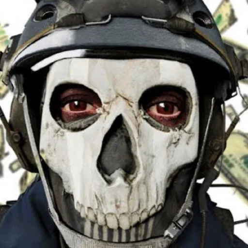 Стикер Ghost modern warfare - 6