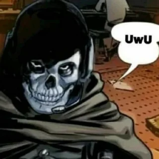 Стикер Ghost modern warfare - 9