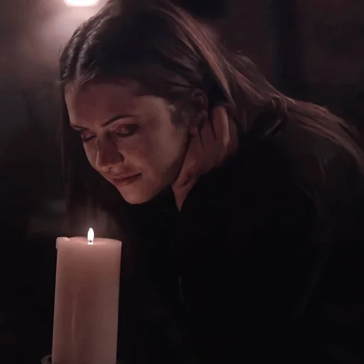 person human face candle