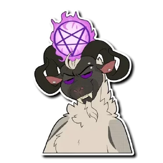 Sticker Gilles the Demon RamGoat - 6