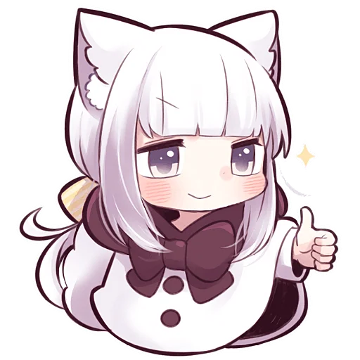 Sticker Girl_wolf_Nyasticks - 1