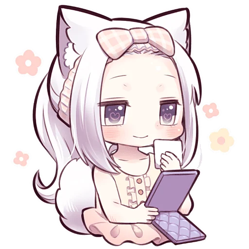 Sticker Girl_wolf_Nyasticks - 1