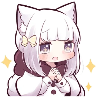 Sticker Девочка волчица @Nyasticks - 0