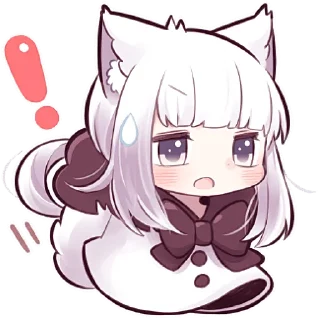 Sticker Девочка волчица @Nyasticks - 2