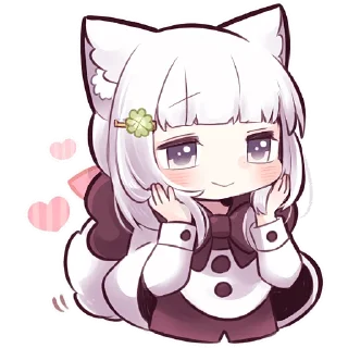 Sticker Девочка волчица @Nyasticks - 3