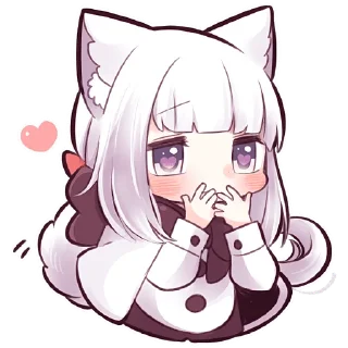 Sticker Девочка волчица @Nyasticks - 5