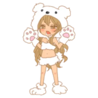 Стикер Girls Couple in Love 2 | @young_gyaru - 1