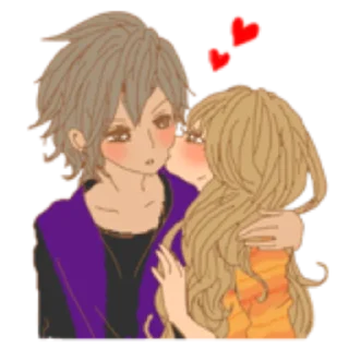 Стикер Girls Couple in Love 2 | @young_gyaru - 5