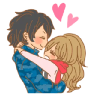 Стикер Girls Couple in Love 2 | @young_gyaru - 8