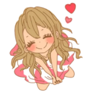 Стикер Girls Couple in Love 2 | @young_gyaru - 6