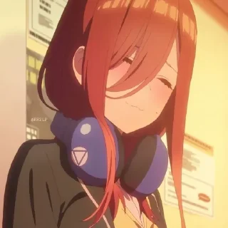 Sticker Мику Накано @anime_stickerr - 4