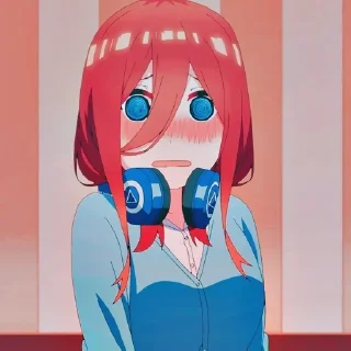 Sticker Мику Накано @anime_stickerr - 1