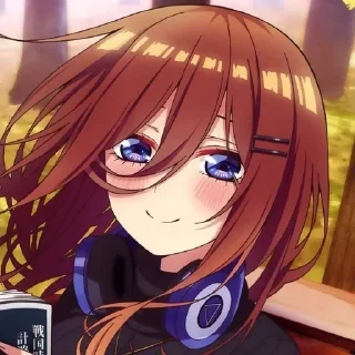 Sticker Мику Накано @anime_stickerr - 3