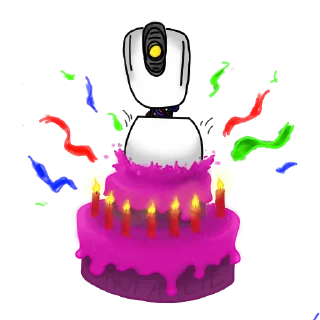 Sticker Glados Stickers - 2