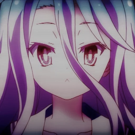 anime cartoon purple