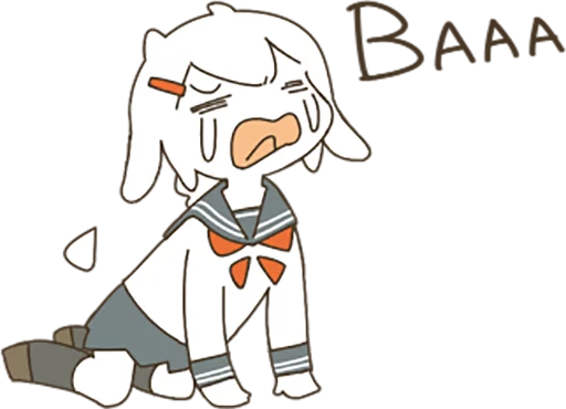 Sticker Goat Girl by SR - 1