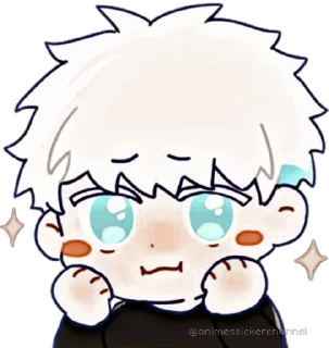Sticker GOJO SATORU @animestickerchannel - 2