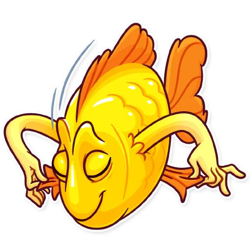 Стикер Gold Fish - 11