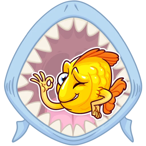 Стикер Gold Fish - 4