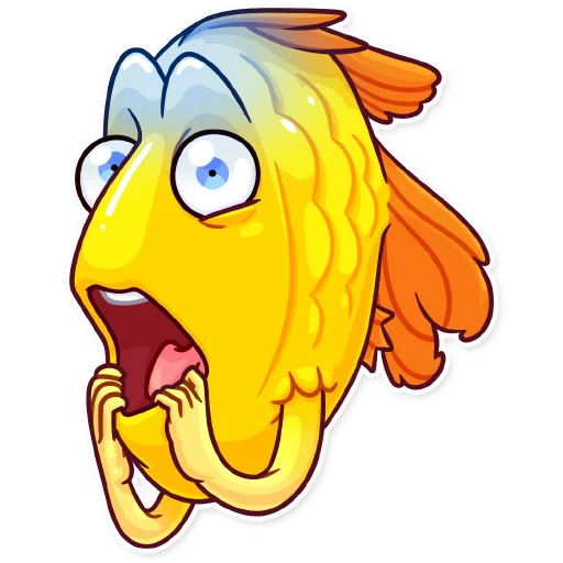 Стикер Gold Fish - 2