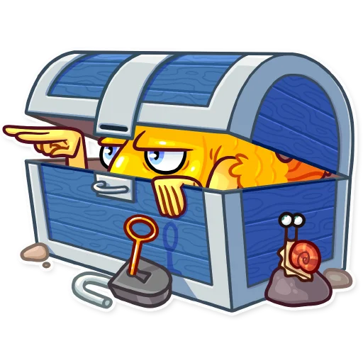 Стикер Gold Fish - 1