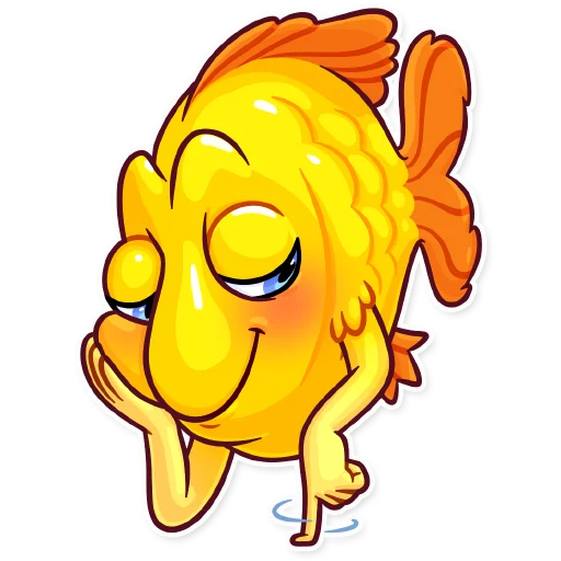 Стикер Gold Fish - 0