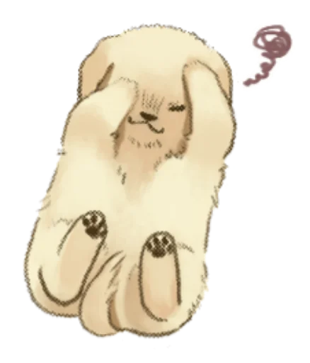 Sticker GoldenPuppy1to3 - 1