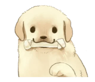 Sticker Golden Retriever Puppy 1-3 - 1