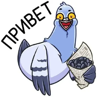 Стикер Голубь Валера 😏 - 7