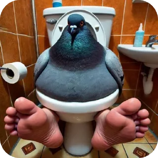 Sticker Голуби - 2