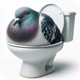 Sticker Голуби - 8