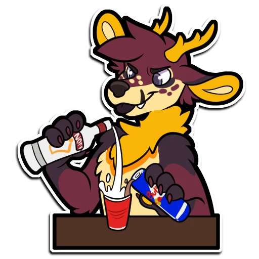 Стикер GomiDeerScarf - 1