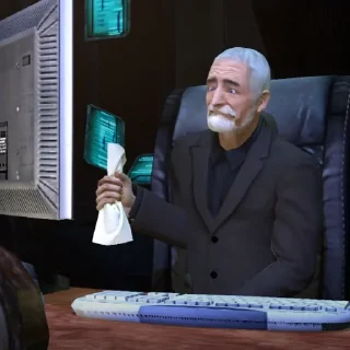 Стикер Gorgeous Freeman - 1