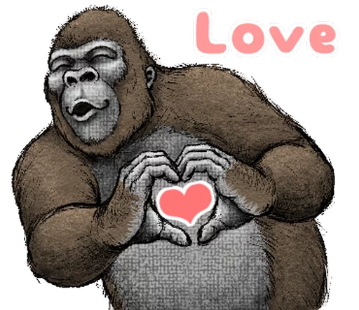 Sticker Gorilla Gorilla - 11