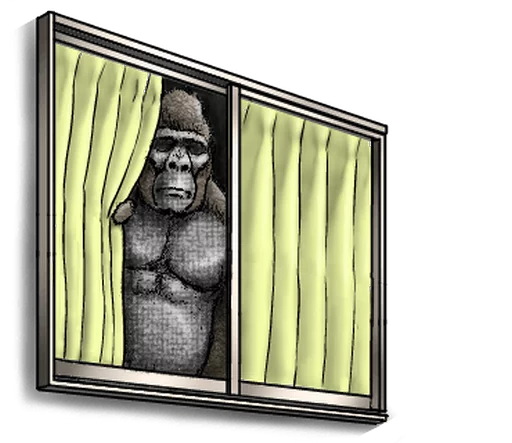 Sticker Gorilla Gorilla - 1