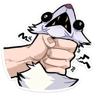 Стикер Горностай Гера @Nyasticks - 3