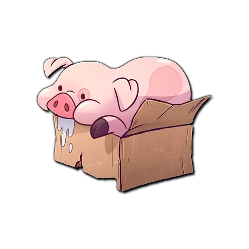 свинья мультфильм фигура животного