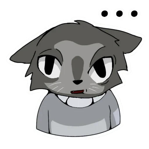 Sticker GrayCat9999 - 1