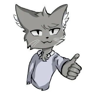 Стикер GrayCat 💝 - 3