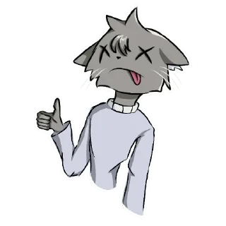 Стикер GrayCat 💝 - 8