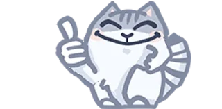 Стикер мутный кіт by @scaledJPG - 2