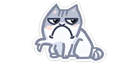Стикер мутный кіт by @scaledJPG - 7